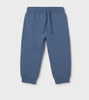 Mayoral Infant Boy Basic Cuffed Fleece Trousers - Blue (704-55)