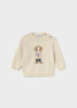 Mayoral Infant Boy Character Intarsia Sweater - Heather Stone (2377-87)