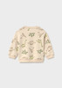 Mayoral Infant Boy Patterned Pullover - Light Taupe (2416-95)