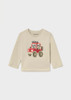 Mayoral Infant Boy Long Sleeve T-shirt Cart - Stone (2012-95)