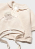 Mayoral Infant Girl Knit Coat with Hood - Pottery (2403-86)