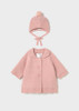 Mayoral Infant Girl Knit Coat with Hood - Heather Baby Rose (2403-87)