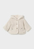 Mayoral Infant Girl Pompon Knit Cardigan - Heather Milk (2302-79)