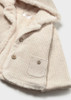 Mayoral Infant Girl Pompon Knit Cardigan - Heather Milk (2302-79)