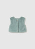 Mayoral Infant Girl Faux Fur Vest Leggings Set - Anise (2784-68)