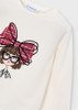 Mayoral Girl Long Sleeve Shirt Dress - Natur-red (4034-025)