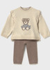Mayoral Girl Knit Pants Set - brown vi (2557-032)