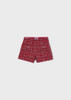 Mayoral Girl Tweed Shorts - Red (4230-038)