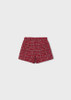 Mayoral Girl Tweed Shorts - Red (4230-038)