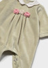 Mayoral Girl Velour Collar Romper Set - Bayleaf (2752-077)