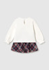 Mayoral Girl Plaid Skirt Set - Navy (2953-046)