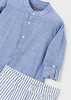 Mayoral - 2pc Linen Suiting Bermuda Set Indigo 3216