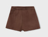 Mayoral Girl Faux-Suede Shorts - Chestnut (4228-39)
