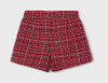 Mayoral Girl Tweed Shorts - Red (4230-38)
