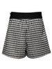Baby Sara Infant Houndstooth Knit Pleat Skort - Black Multi SW-27401