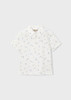 Mayoral - S/S Polo White Olive 3101