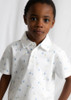 Mayoral - S/S Polo White Olive 3101