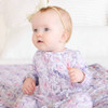 Caden Lane Leighton's Lavender Ruffle Zipper Footie