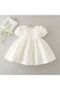 Baby Girl 3-Piece Lace Christening Gown with Matching Bonnet