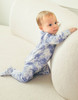 Cotton 2-Way Zip Baby Infant Footie Pajama-Prism Skyblue