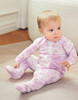 Cotton 2-Way Zip Baby Infant Footie Pajama-Prism Purple