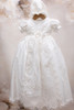 Piccolo Bacio - Couture Christening Gown - Carmela - White Silk
