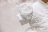 Piccolo Bacio - Couture Christening Gown - Carmela - White Silk