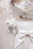 Piccolo Bacio - Couture Christening Gown - Paula - White Silk