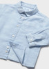 Mayoral  - L/s Linen Shirt 1118  Sky Blue
