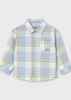 Mayoral Boy Long Sleeve Checked Shirt - rain (2112-069)