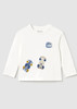 Mayoral Boy Long Sleeve T-shirt Racing - Ivory (2007-078)