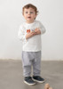 Mayoral Boy Basic Cuffed Fleece Trousers - Grey (704-048)