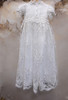 Piccolo Bacio - Couture Christening Gown - Nancy - Shantung White