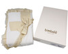 Bimbalo - Italian Import Velour Blanket with Ruffle - Gold 8150