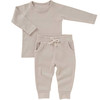 Organic Cotton Little Lounger Set Baby & Toddler - Beige