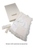 Bimbalo - Italian Import Velour Blanket with Ruffle - Cream 8150