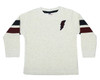 Mish E26507-OATMEAL Moto Taping Thermal Long Sleeve Shirt