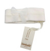 Bimbalo - Italian Import Cream Velour Headband with White Bow 8155