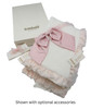 Bimbalo - Italian Import Velour Blanket with Ruffle - Pink 8150