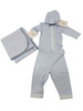 Sippy's Babes - Three Piece Set with Trim 1 Blue