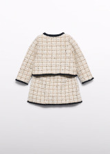 Abel & Lula Infant Girl Tricot Skirt - Beige Maza (5518-4)