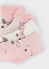 Mayoral Infant 4pc Set Socks - Baby Rose (9107-81)
