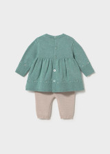 Mayoral Infant Girl Knit Leggings Set - Mineral (2701-54)