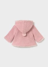 Mayoral Infant Girl Pompon Knit Cardigan - Heather Baby Rose (2302-78)