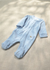 Mayoral Boy Velour Onesie - Sky (2765-078)