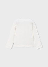Mayoral Girl Long Sleeve Shirt Dress - Natur-blac (4035-016)