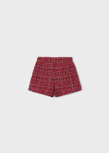 Mayoral Girl Tweed Shorts - Red (4230-038)
