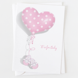 "B" Is For Baby Girl Greeting Card C_1359