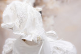 Piccolo Bacio - Couture Christening Gown - Carmela - White Silk
