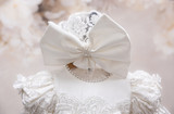 Piccolo Bacio - Couture Christening Gown - Paula - White Silk